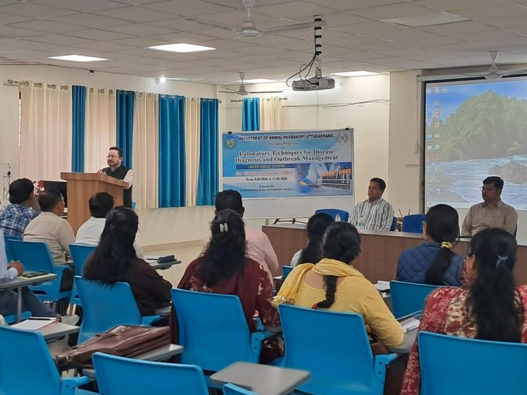 उत्तराखण्ड राज्य पशुचिकित्सा परिषद द्वारा फार्मेसी अधिकारियों का प्रशिक्षण आयोजित